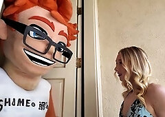 McKenna Lynn rides my lollipop in piledriver position for a popshot session