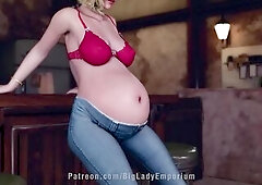 Abdomen Expansion into Weight Gain and Breast Expansion FULL CLIP