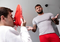 Male domination and foot fetish with Joey Mills and Parker Savage