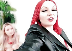 Selfie PVC fetish Female mother I'd like to fuck teasing in vinyl taut shiny garments