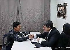 Daddy and Asian Boy Alex Flip Fuck