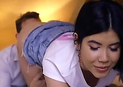 Amateur 19yo closeup fucked by BWC after licking in hostel