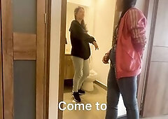 I go to a ally's abode to do some work and this chab leaves me alone with his aunt, this babe makes me nervous and puts me in the baths, this bab