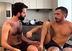 Sexy dudes musky pits fun