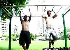 Check these muscley amateur hunk gays