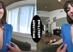 UP CLOSE VR - Lexi Luna Teases Her Big Tits And Bare Feet Before Hot POV Hardcore Fuck