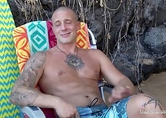 Jocks, outdoors, cumshot