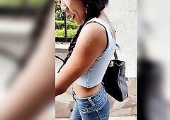 hawt angel masturbates in front of uber driver.