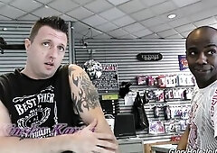 Take a look at marvelous, breasty black-angel Kinsley Karter! What a lustful honey!! This babe's checking out the end-cap at her favourite adult 