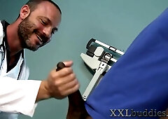 Gay Black Patient Gets Cum After Anal