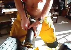 Haix Fire Hero two Boots Loving Jacking Humping Cum Dec 2013