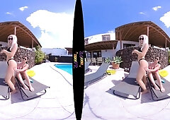 Blonde teens naughty public masturbation outdoors