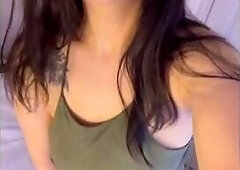 lascivious oriental sucking and riding large dong previous to date MASSIVE CREAMPIE