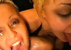 Blonde Euro babe sucks a hardcore dick