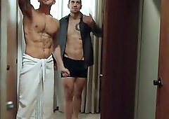 Dude has to watch his husband get fucked by burglar!