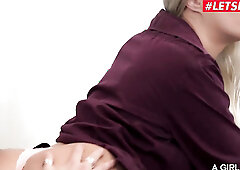 From Book to Controller to Big Plastic Dildo - Lesbian Sex Saga