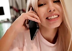 screwing her during the time that that babe's on the phone with her mommy