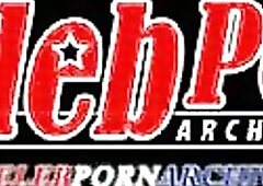 Jennifer Love Hewitt making out with a chap in a kitchen during the time that that guy picks her up and lays her back on a table, her shirt falling op