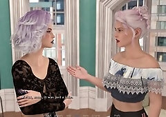 Thick mommy with big boobs in a steamy simulation