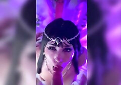 Shadowheart oral pleasure and facial