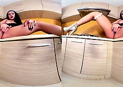 With Two Guys In My New Kitchen With Aya Goldie