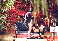 BUFU XXX. Golden-haired sexy witch Veronica Leal used all her holes by a massive jock