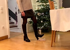 A nylon and foot fetish
