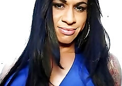 Dirty latin tranny sucking dick and getting ass fucked