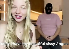 From Hunk Thrall to Nice-looking Sissy – Angela’s 1st Day