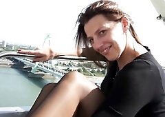 Kat in classic nylons