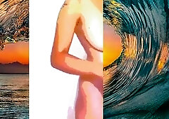 GLAMOROUS HAWAII FEMALE SHOWERS IN WATER