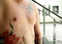 Watch this dude's massive cock get assfucked and facialized in this steamy, cum-filled session!