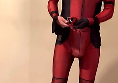 Behind the Sequences Vid before MASTURBATING OFF in a SPIDER-STUD'S costume