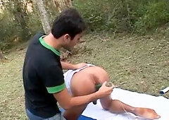 James and Caike find a secluded spot for a HARD fuck