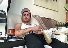 Paja fumando