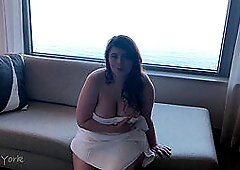 Curvy hairy bea york, bea york cuck, teasing jerk off instruction