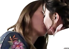 Busty brunette confesses feelings to bff