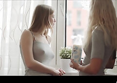 Sorry Boys, I Like Pussies - Blonde Chicks Aislin and Victoria Pure drink some MILK