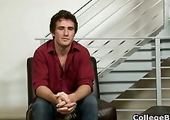 Nick Stuart wanking his fine college cock