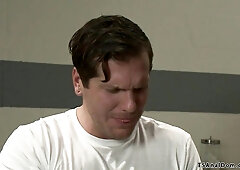 T-girl tattoo shop owner threeway