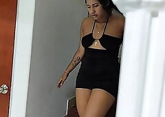 I screw my most excellent ally at the neighbour's abode, I stick it in her during the time that that babe washes dishes