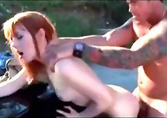 Redhead cop car fuck: Blowjob, Doggy  Cowgirl Porn