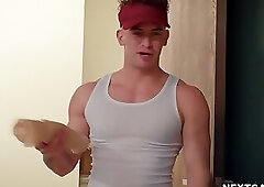 Carter Woods Takes A Long Six inches Cock Inside His Ass