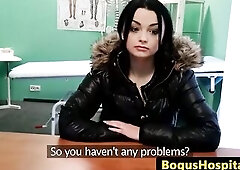 Real european amateur groped by doctor during exam