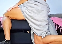 Gay ass, pornographic star, solo male moaning
