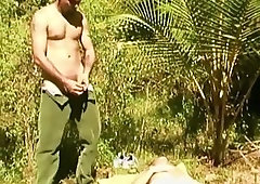 Amateur gay sex in the forest jungle