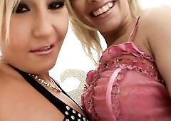 Lilly with Chyanne and James Brossman and Lauro Giotto European Blond hotties, snatch screwing Tease#1