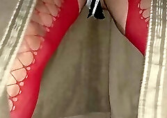 Outdoor squirting ass fuck