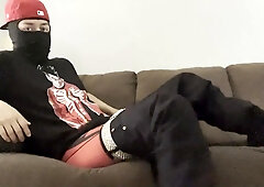 Black and Crimson Ethika Sagging / Culo Showoff - SexySaggerYo