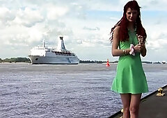 18+ Interview And Strip In The Field